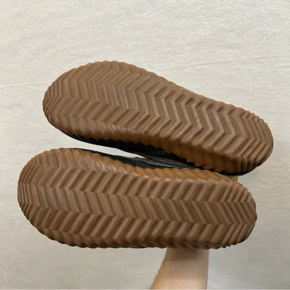 Sorel Out N’ About winter boot ankle bootie lace up duck Sherpa gray rain tan - Picture 5 of 10